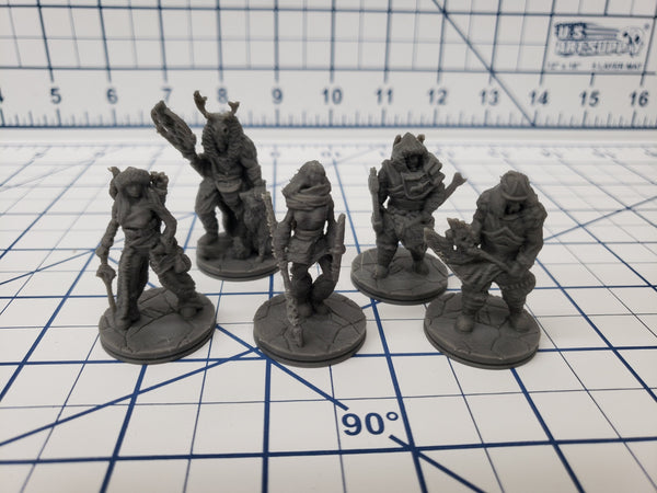The Wilds of Wintertide - Ice Tribe Minis - Hero's Hoard - DND - Pathfinder - Dungeons & Dragons - RPG - Tabletop - EC3D - Miniature - Mini