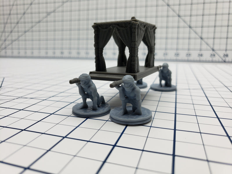 Empire of Scorching Sands - Palanquin - DND - Dungeons & Dragons - RPG - Tabletop - EC3D - Miniature - 28 mm