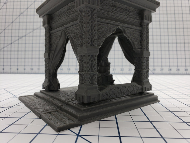 Empire of Scorching Sands - Throne Dais - DND - Dungeons & Dragons - RPG - Terrain - Pathfinder - Tabletop - EC3D - Miniature - 28 mm - 1"