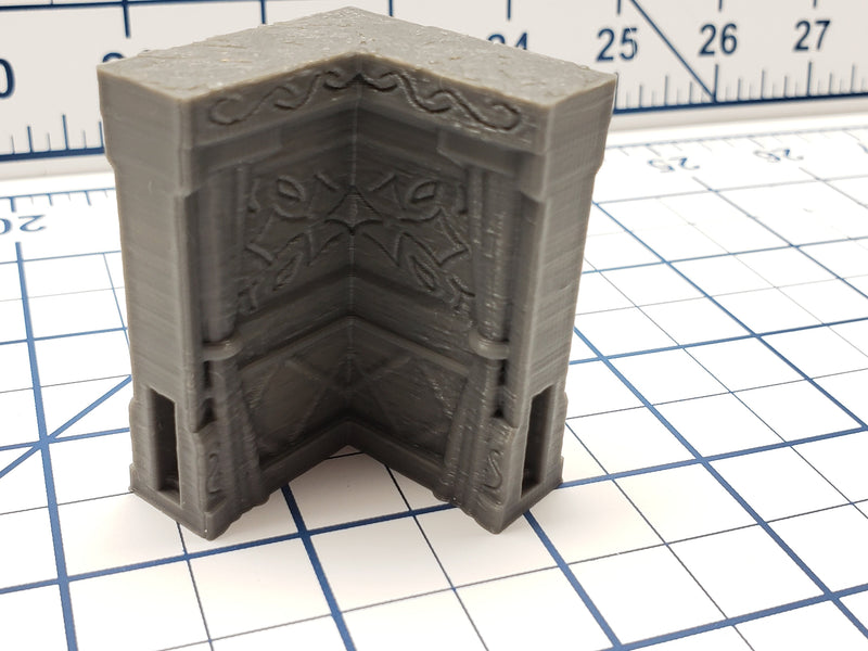 Empire of Scorching Sands - Curtained Palace Walls - DND - Dungeons & Dragons - RPG - Tabletop - EC3D - Miniature - 28 mm