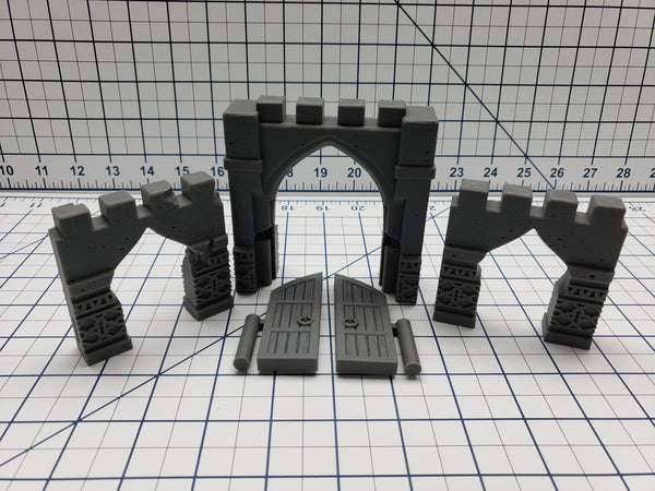 Empire of Scorching Sands - City Wall Entrances - DND - Dungeons & Dragons - RPG - Tabletop - EC3D - Miniature - 28 mm