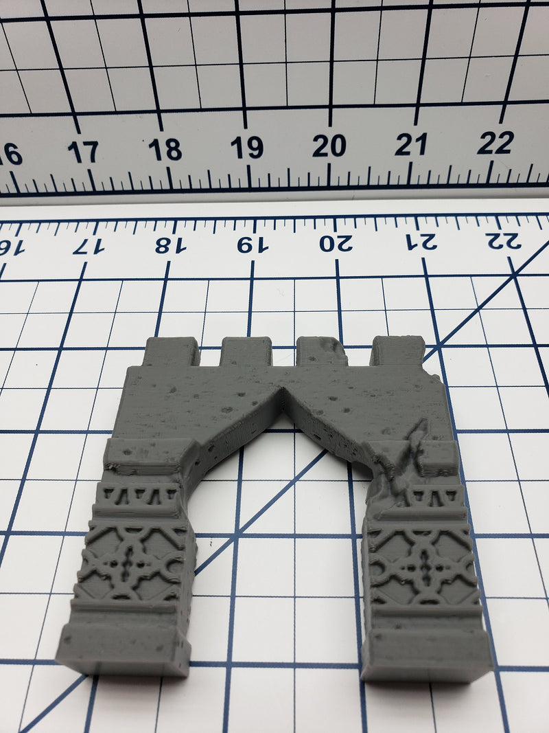 Empire of Scorching Sands - City Wall Entrances - DND - Dungeons & Dragons - RPG - Tabletop - EC3D - Miniature - 28 mm