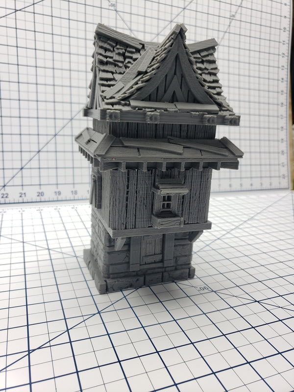 2 Story House - A2 - DND - Pathfinder - Dungeons & Dragons - RPG - Tabletop - Terrain - 28 mm / 1" -  - Gamescape3d