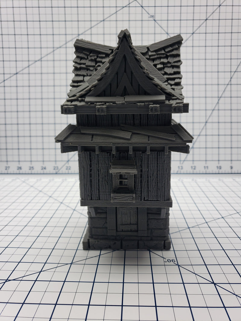 2 Story House - A2 - DND - Pathfinder - Dungeons & Dragons - RPG - Tabletop - Terrain - 28 mm / 1" - Warhammer - Gamescape3d