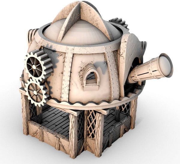Guild Tower Belfry/Observatory Add On - DND - Pathfinder Dungeons & Dragons RPG - Tabletop - Terrain - 28 mm / 1" -  - Gamescape3d