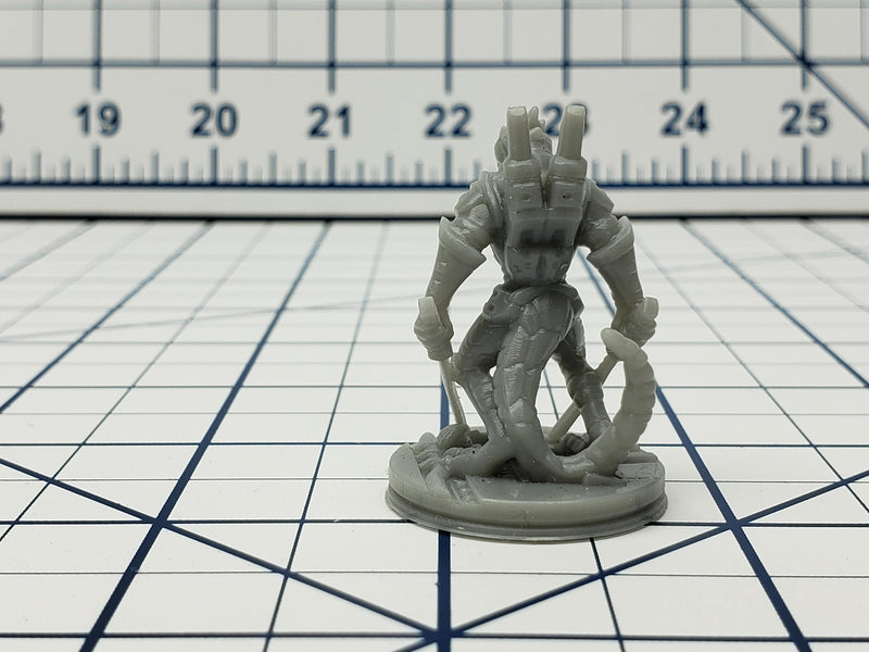 Lizardman Mini - Ignis Quadrant - Hero's Hoard - Starfinder - Cyberpunk - Science Fiction - Syfy - RPG - Tabletop - EC3D - Miniature