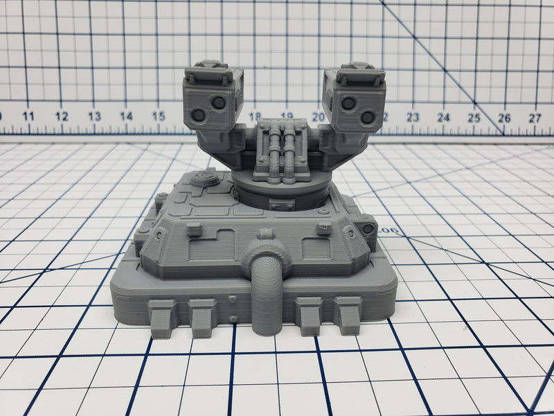 Missile Turret - Ignis Quadrant - Hero's Hoard - Starfinder - Cyberpunk - Science Fiction - Syfy - RPG - Tabletop - EC3D - Scatter - Terrain