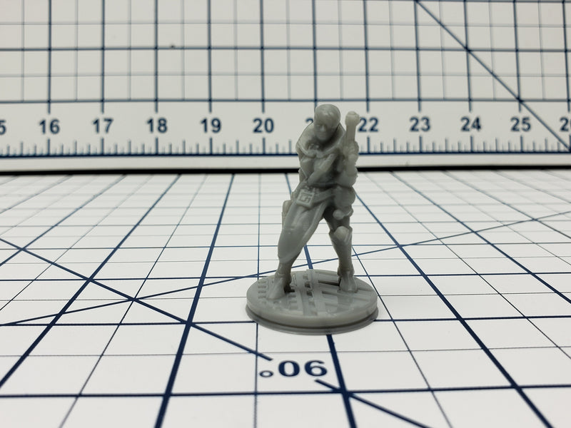 Human Minis - Ignis Quadrant - Hero's Hoard - Starfinder - Cyberpunk - Science Fiction - Syfy - RPG - Tabletop - EC3D -Miniature