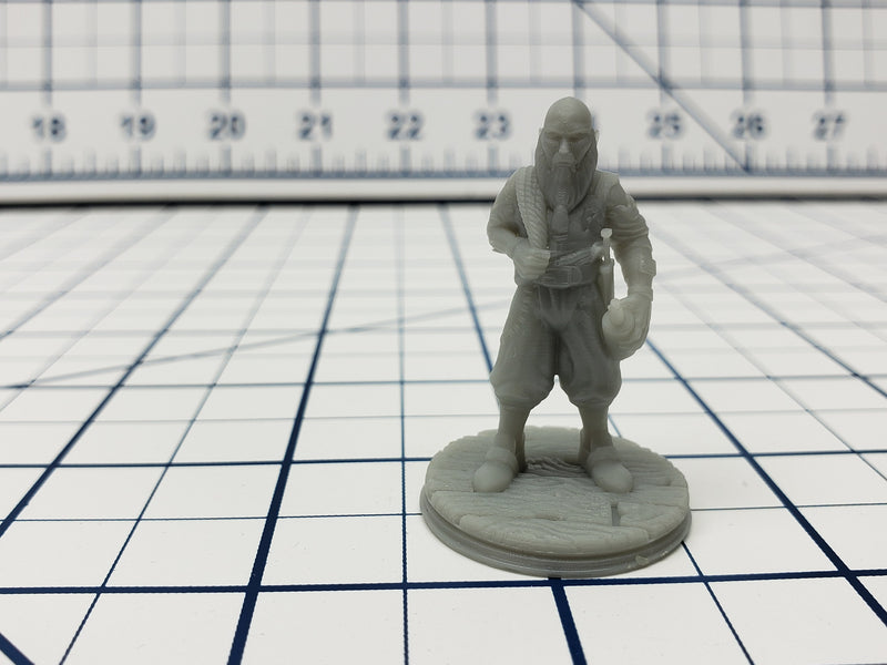 Human Pirate Crewman Minis - Savage Atoll - Hero's Hoard - DND - Pathfinder - Dungeons & Dragons - RPG - Tabletop - EC3D - Miniature