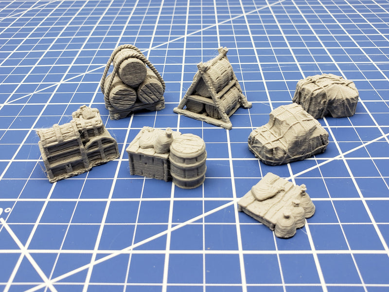 Cargo Set - Savage Atoll - DND - Dungeons & Dragons - RPG - Tabletop - EC3D - Miniature - 28 mm - 1" scale