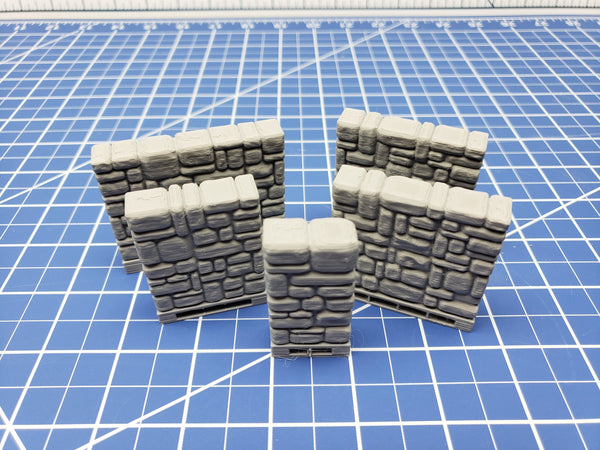 Stone Internal Walls - Dragonshire - Building - Fat Dragon Games - DND - Pathfinder - RPG - Terrain - 28 mm/ 1" - Dungeon & Dragons