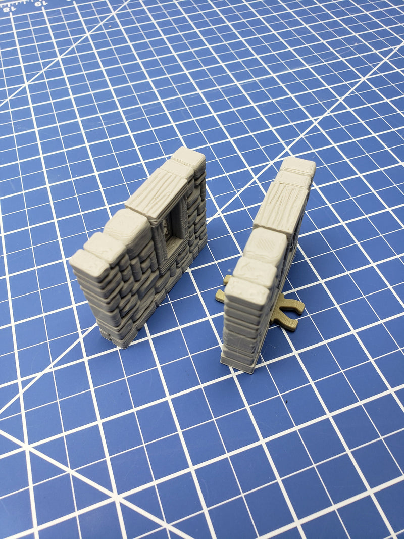 Stone Window External Walls - Dragonshire - Building - Fat Dragon Games - DND - Pathfinder - RPG - Terrain - 28 mm/ 1" - Dungeon & Dragons