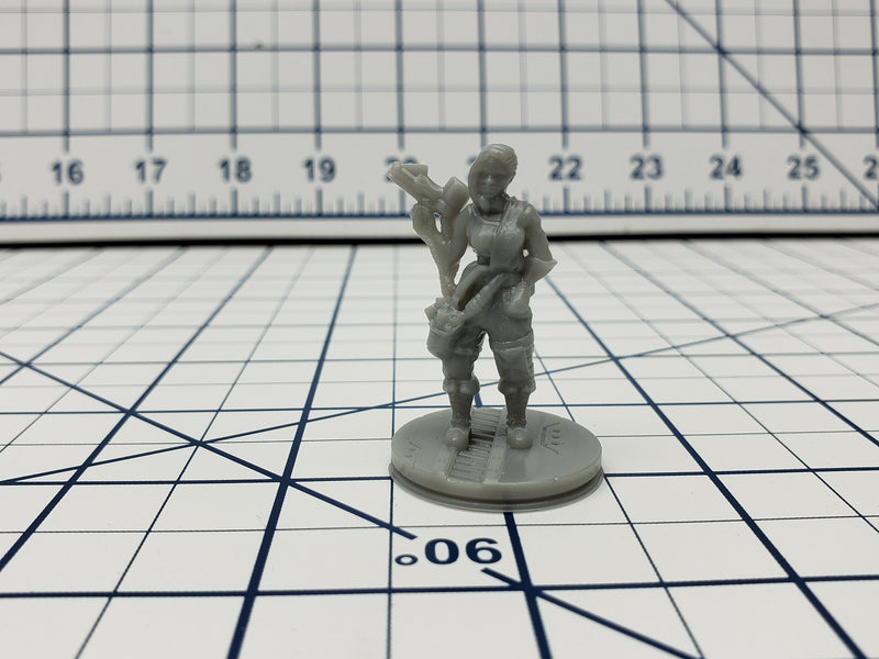 Human Minis - Ignis Quadrant - Hero's Hoard - Starfinder - Cyberpunk - Science Fiction - Syfy - RPG - Tabletop - EC3D -Miniature