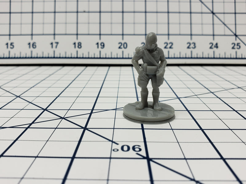 Human Spacemen Minis - Ignis Quadrant - Hero's Hoard - Starfinder - Cyberpunk - Science Fiction - Syfy - RPG - Tabletop - EC3D -Miniature