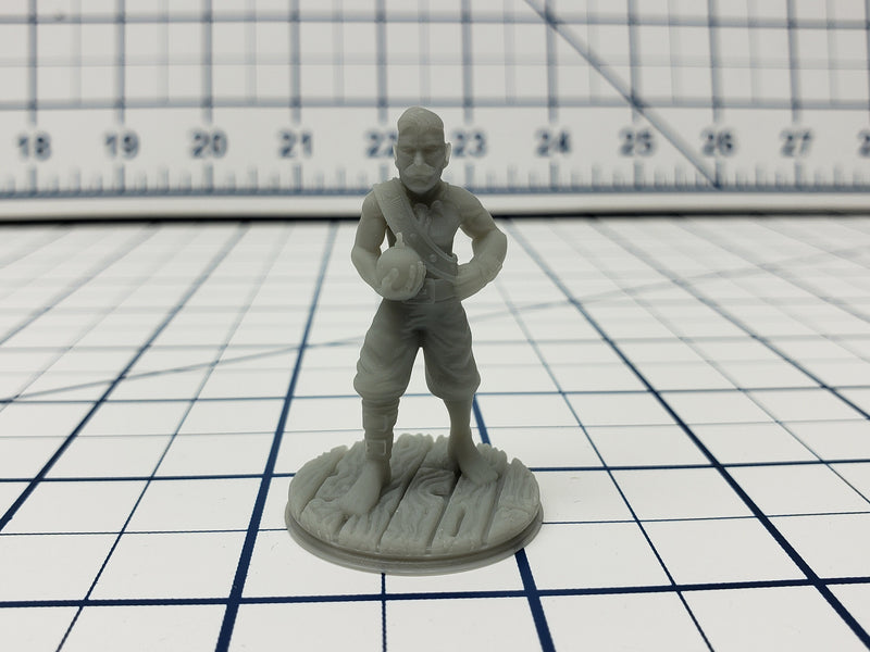 Human Pirate Crewman Minis - Savage Atoll - Hero's Hoard - DND - Pathfinder - Dungeons & Dragons - RPG - Tabletop - EC3D - Miniature