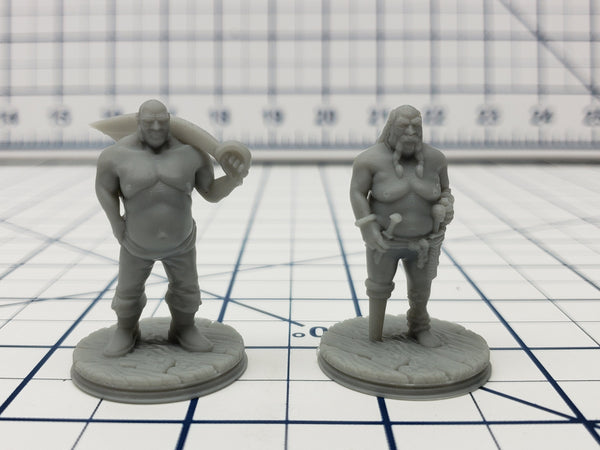 Fat Human Pirate Mini - Savage Atoll - Hero's Hoard - DND - Pathfinder - Dungeons & Dragons - RPG - Tabletop - EC3D - Miniature