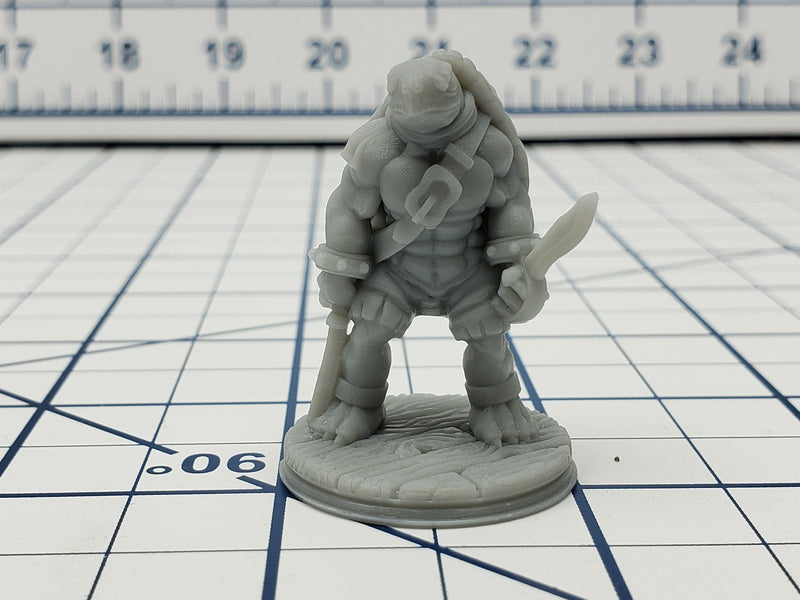 Tortle Pirate Mini - Savage Atoll - Hero's Hoard - DND - Pathfinder - Dungeons & Dragons - RPG - Tabletop - EC3D - Miniature