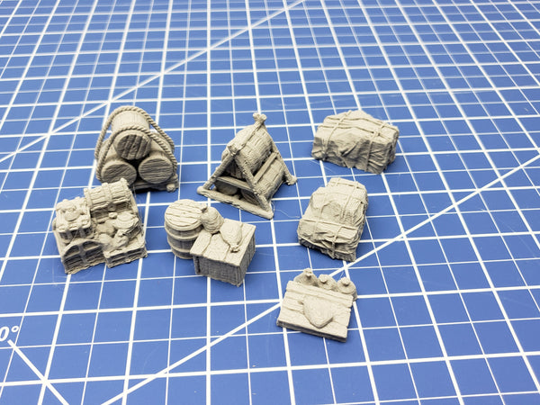 Cargo Set - Savage Atoll - DND - Dungeons & Dragons - RPG - Tabletop - EC3D - Miniature - 28 mm - 1" scale