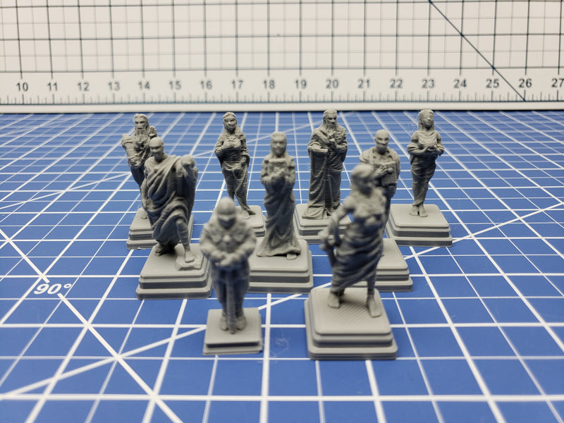 Statue Set - Dragonshire - Fat Dragon Games - DND - Pathfinder - RPG - Terrain - 28 mm / 1" - Dungeon & Dragons -