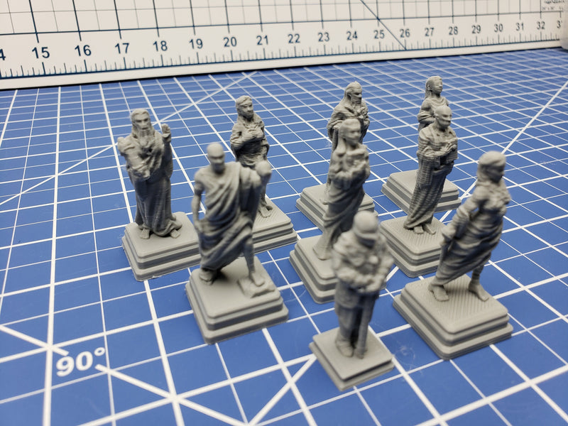 Statue Set - Dragonshire - Fat Dragon Games - DND - Pathfinder - RPG - Terrain - 28 mm / 1" - Dungeon & Dragons -