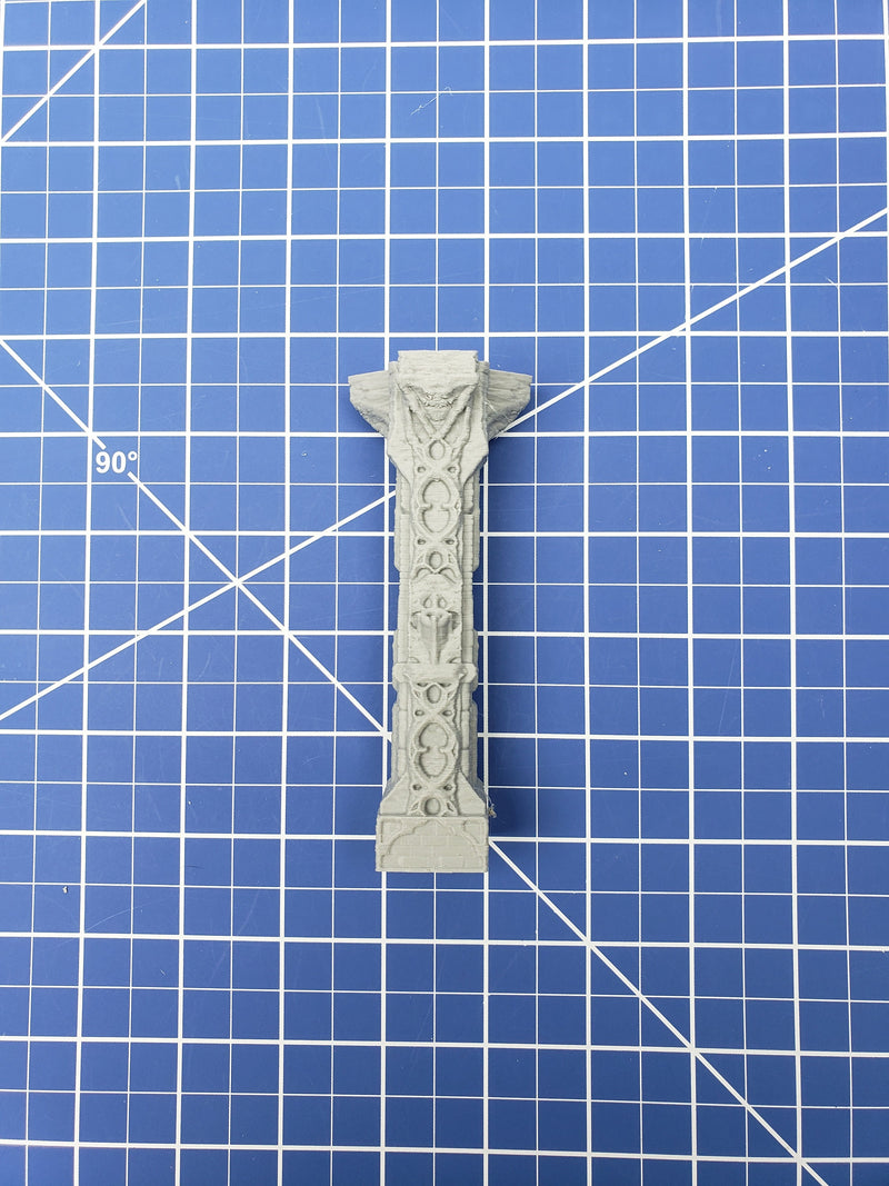 Columns - The Holy Order of Ash - DND - Dungeons & Dragons - RPG - Terrain - Pathfinder - Tabletop - EC3D - Miniature - 28 mm - 1"