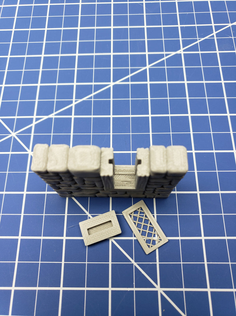 Stone Window External Walls - Dragonshire - Building - Fat Dragon Games - DND - Pathfinder - RPG - Terrain - 28 mm/ 1" - Dungeon & Dragons