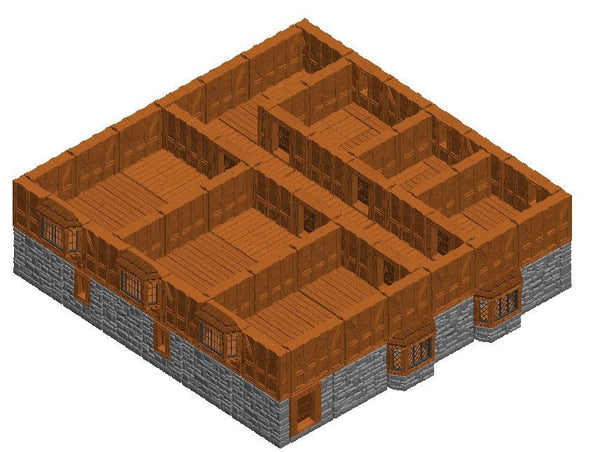Large Tavern Building Sets - Dragonshire - DragonLock - Fat Dragon Games - DND - Pathfinder - RPG - Terrain - 28 mm / 1" - Dungeon & Dragons