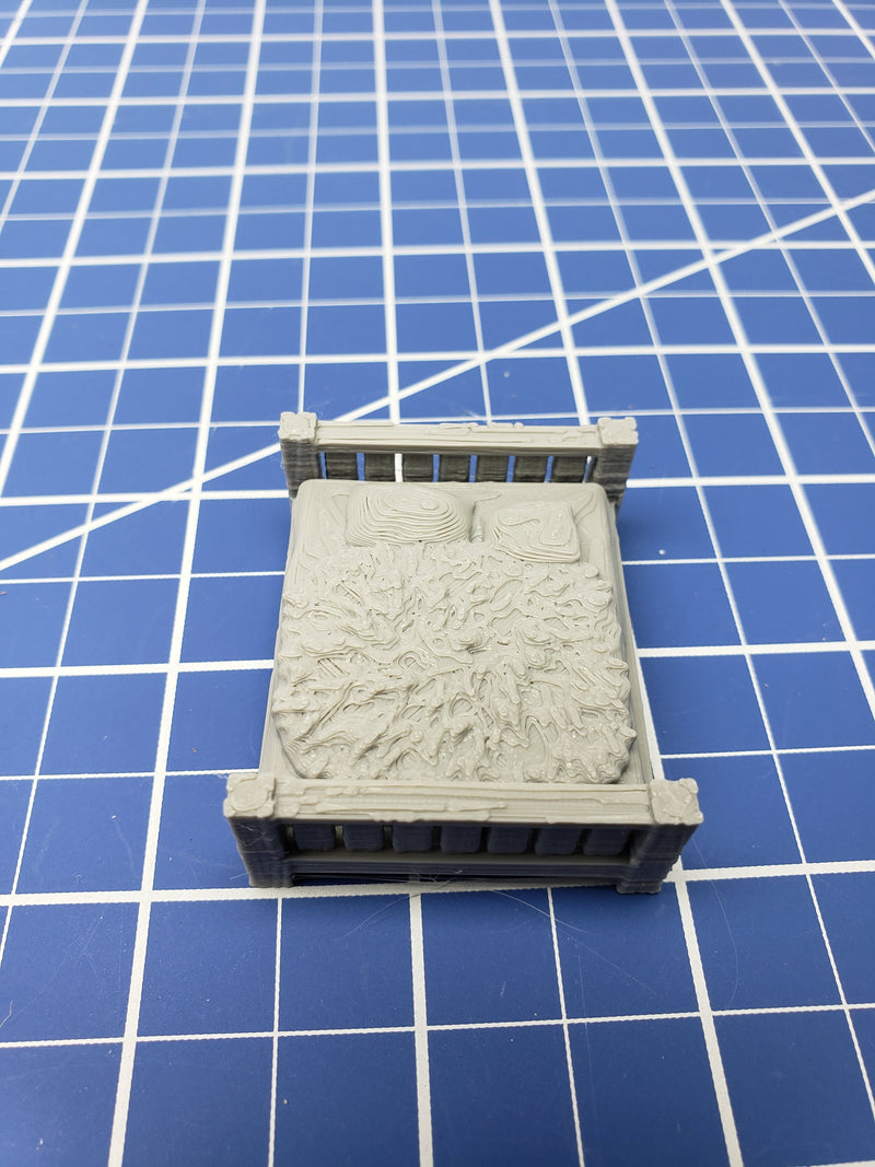 Double Beds - Dragonshire - Fat Dragon Games - DND - Pathfinder - RPG - Terrain - 28 mm / 1" - Dungeon & Dragons -