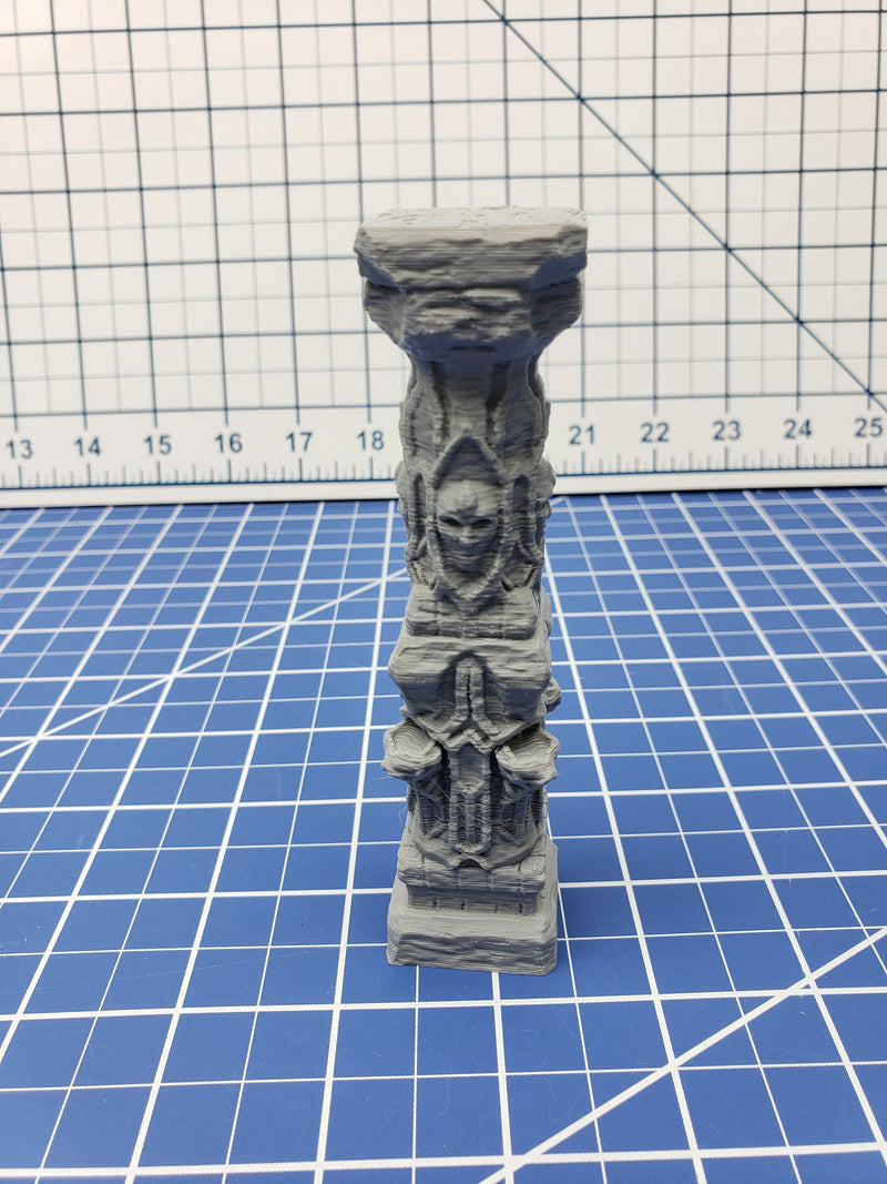 Columns - The Holy Order of Ash - DND - Dungeons & Dragons - RPG - Terrain - Pathfinder - Tabletop - EC3D - Miniature - 28 mm - 1"