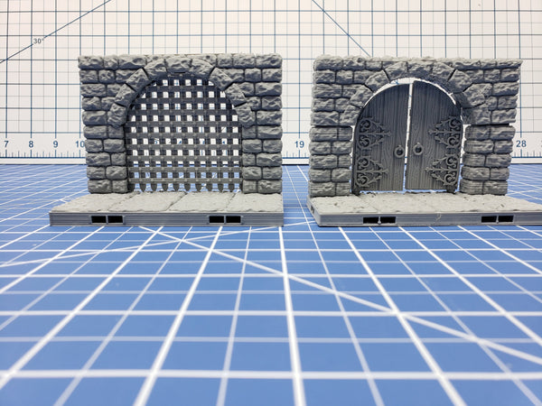 Keep Style - Entry Tiles- DragonLock - DND - Pathfinder - RPG - Dungeon & Dragons - 28 mm / 1" - Terrain - Fat Dragon Games