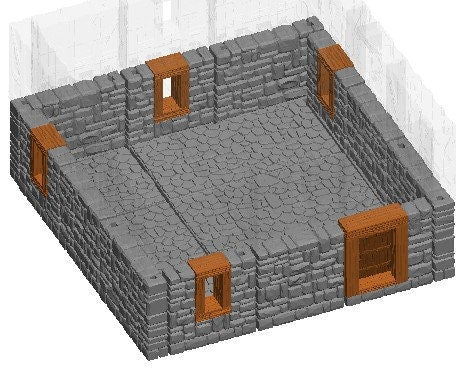 Medium House/Manor Sets - Dragonshire - DragonLock - Fat Dragon Games - DND - Pathfinder - RPG - Terrain - 28 mm / 1" - Dungeon & Dragons