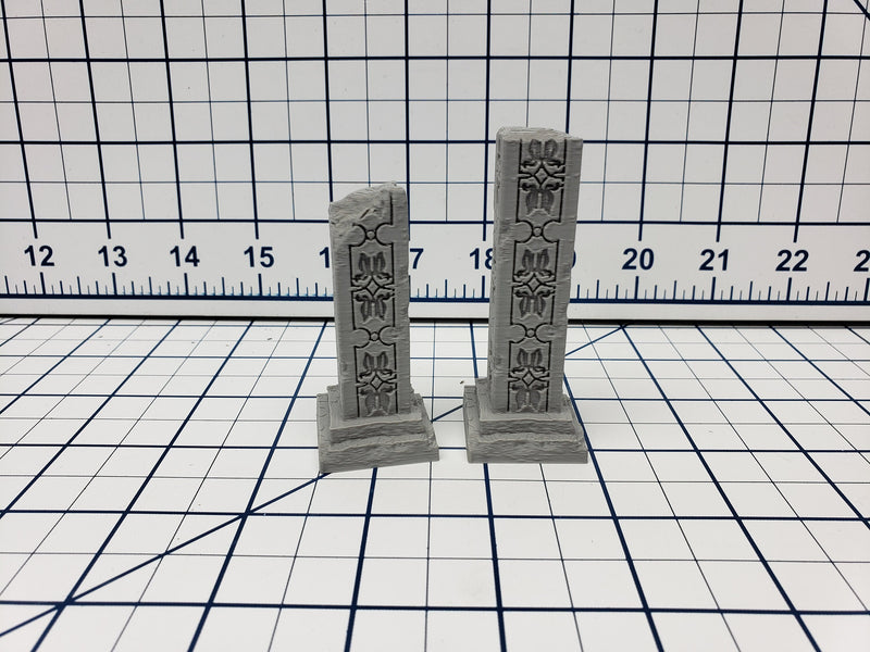 Council Rooms and Columns - Atlantean Ruins - Savage Atoll - DND - Dungeons & Dragons - RPG - Tabletop - EC3D - Miniature - 28 mm - 1" scale