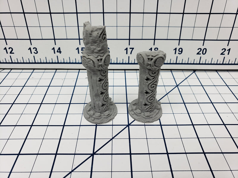 Council Rooms and Columns - Atlantean Ruins - Savage Atoll - DND - Dungeons & Dragons - RPG - Tabletop - EC3D - Miniature - 28 mm - 1" scale