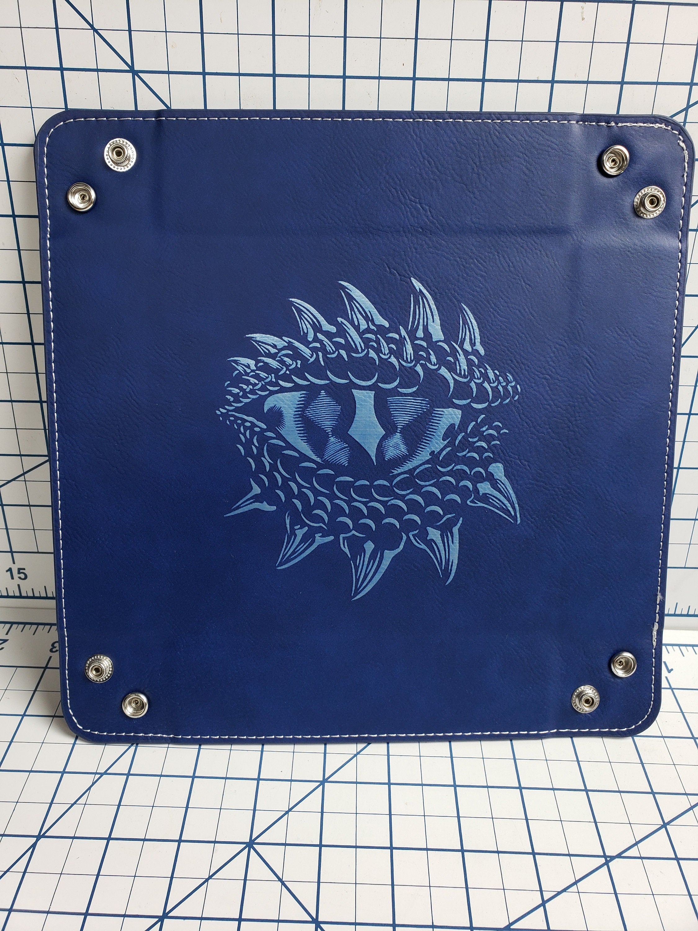 Dungeons and Dragons Themed Dice Tray - Multiple Designs - Leatherette Snap Up Tray - D&D - Dungeons and Dragons - Fantasy - RPG