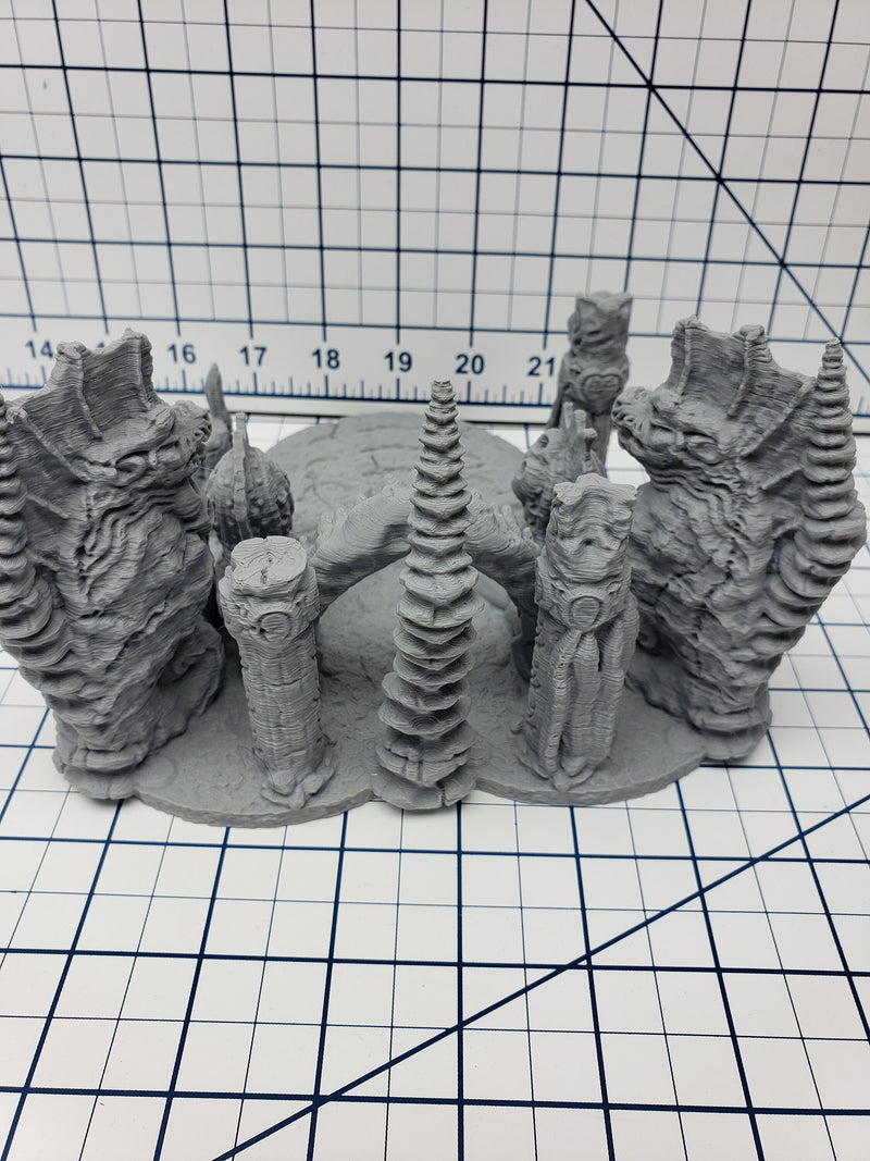 Council Rooms and Columns - Atlantean Ruins - Savage Atoll - DND - Dungeons & Dragons - RPG - Tabletop - EC3D - Miniature - 28 mm - 1" scale