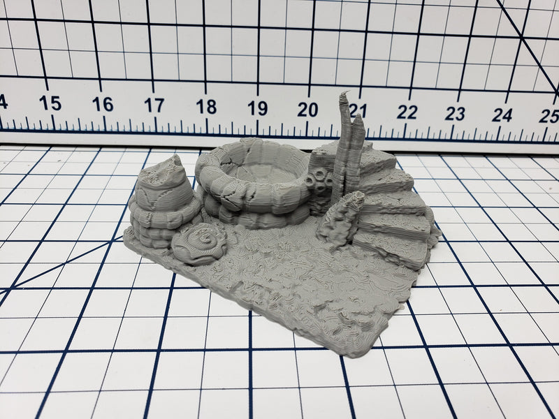 Bathhouse - Atlantean Ruins - Savage Atoll - DND - Dungeons & Dragons - RPG - Tabletop - EC3D - Miniature - 28 mm - 1" scale