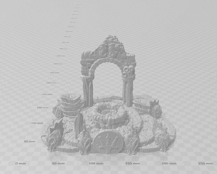 Hall Entrance - Atlantean Ruins - Savage Atoll - DND - Dungeons & Dragons - RPG - Tabletop - EC3D - Miniature - 28 mm - 1" scale