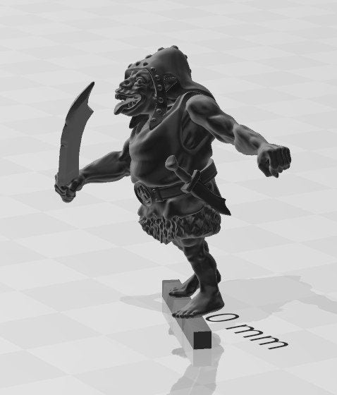 Orc Minis - Thugs - Slottabase - DND - Pathfinder - Dungeons & Dragons - RPG - Tabletop - Role Playing Game - Miniatures - 28 mm