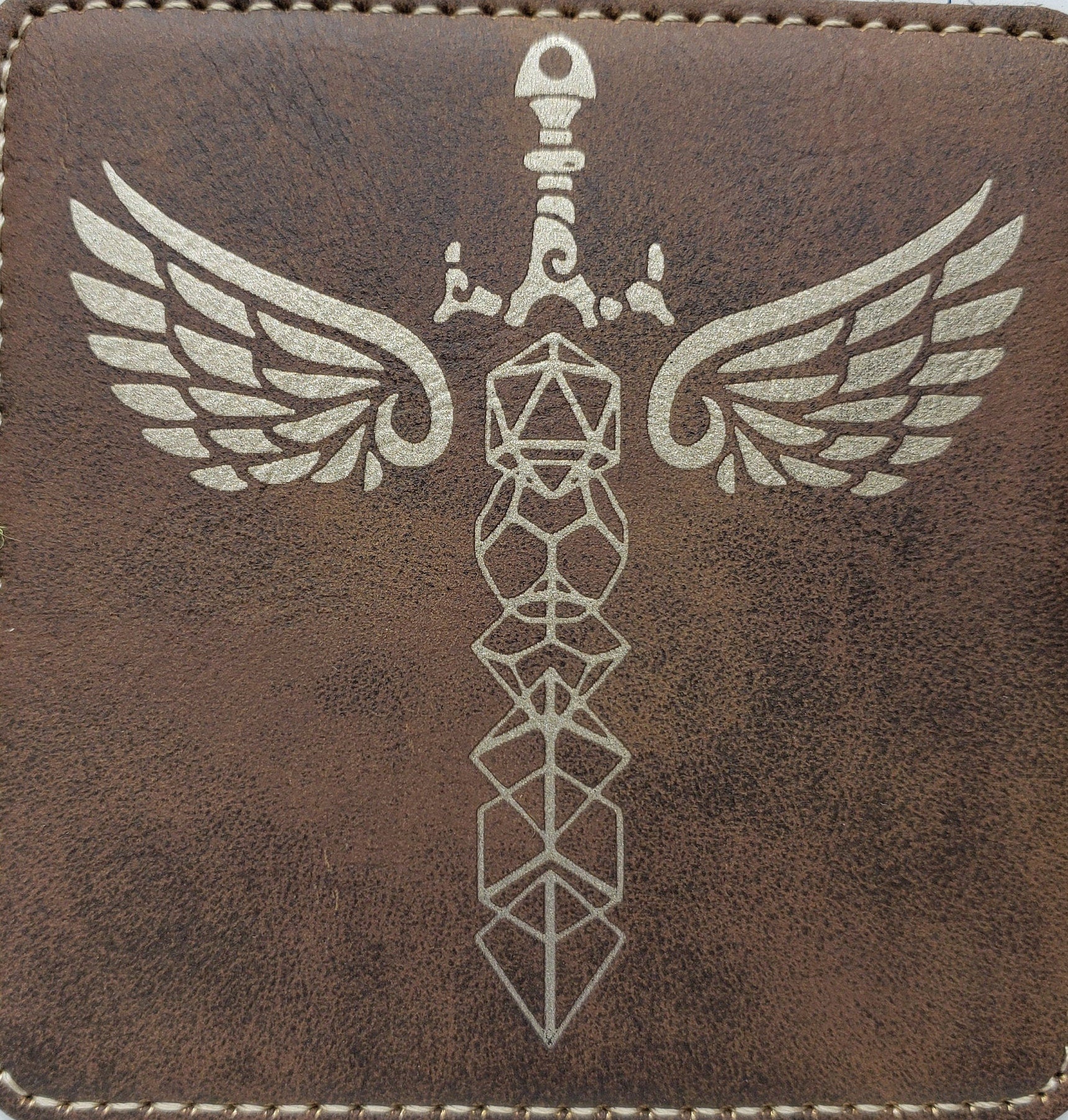 Dungeons and Dragons Themed Dice Tray - Multiple Designs - Leatherette Snap Up Tray - D&D - Dungeons and Dragons - Fantasy - RPG