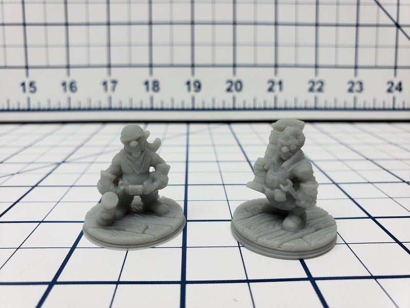 Gnome Pirates Mini - Savage Atoll - Hero's Hoard - DND - Pathfinder - Dungeons & Dragons - RPG - Tabletop - EC3D - Miniature