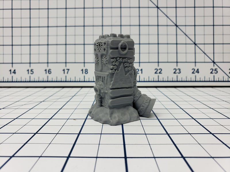 Gray Dwarf Pillars - Skyless Realms - Abyss - DND - Dungeons & Dragons - RPG - Tabletop - EC3D - Miniature - 28 mm - 1" scale