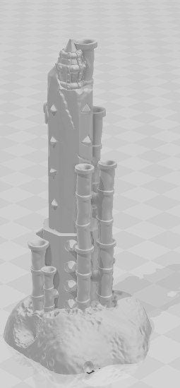 Gray Dwarf Pillars - Skyless Realms - Abyss - DND - Dungeons & Dragons - RPG - Tabletop - EC3D - Miniature - 28 mm - 1" scale