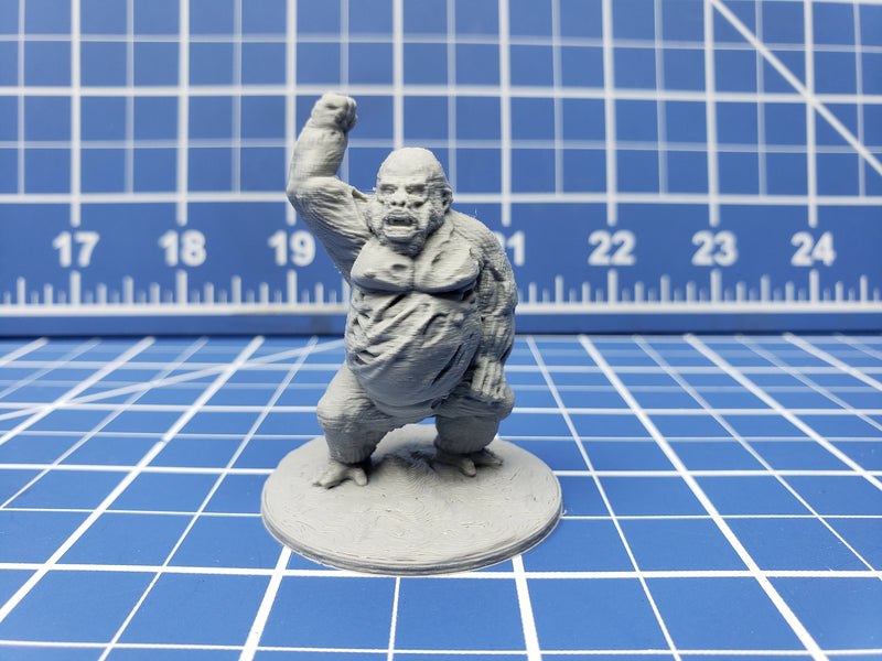 Set of 4 Undead Gorillas - DND - Pathfinder - RPG - Dungeon & Dragons - Miniature - Mini - 28 mm / 1" - Fat Dragon Games