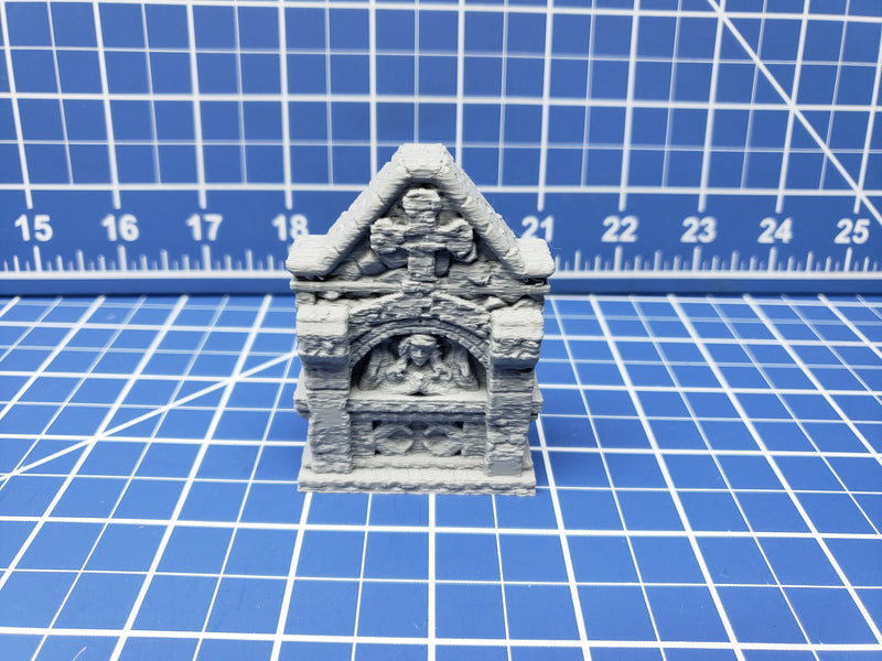 Shrines - The Holy Order of Ash - DND - Dungeons & Dragons - RPG - Terrain - Pathfinder - Tabletop - EC3D - Miniature - 28 mm - 1"