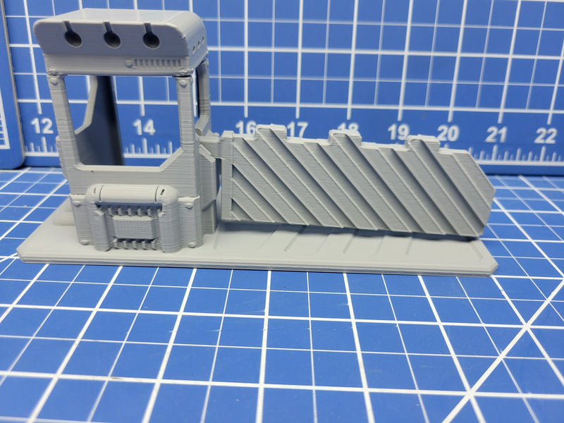 Security Gate - Novus Landing - Starfinder - Cyberpunk - Science Fiction - Syfy - RPG - Tabletop - Scatter - Terrain - 28 mm / 1" Scale