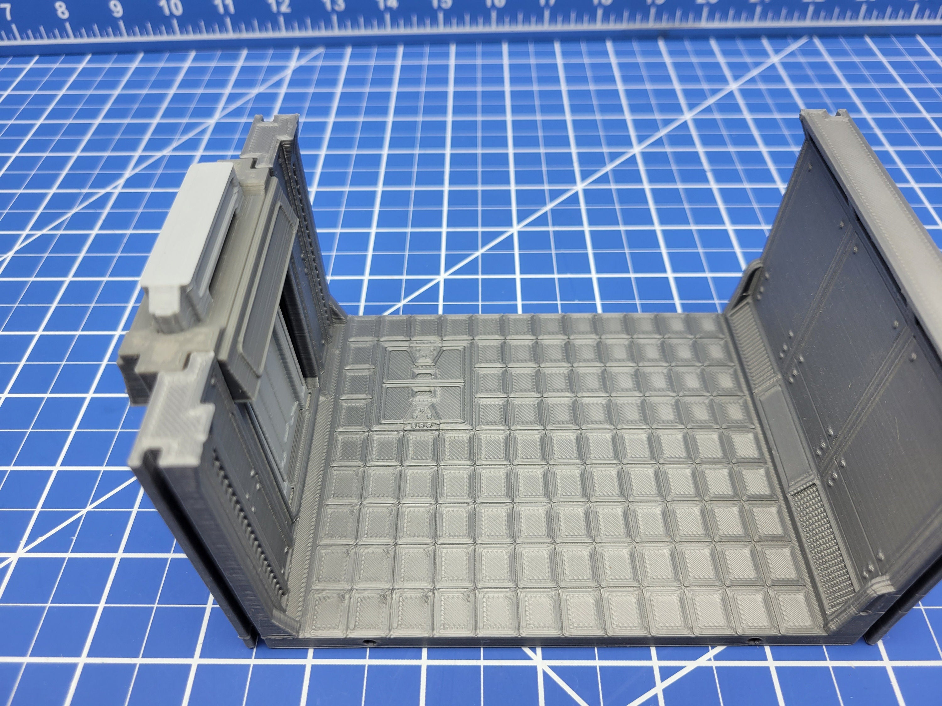 Long Room Door Tiles - Atomic Shelter - Atom Punk - Starfinder - Cyberpunk - Science Fiction - Syfy - RPG - Tabletop - Scatter - 28mm