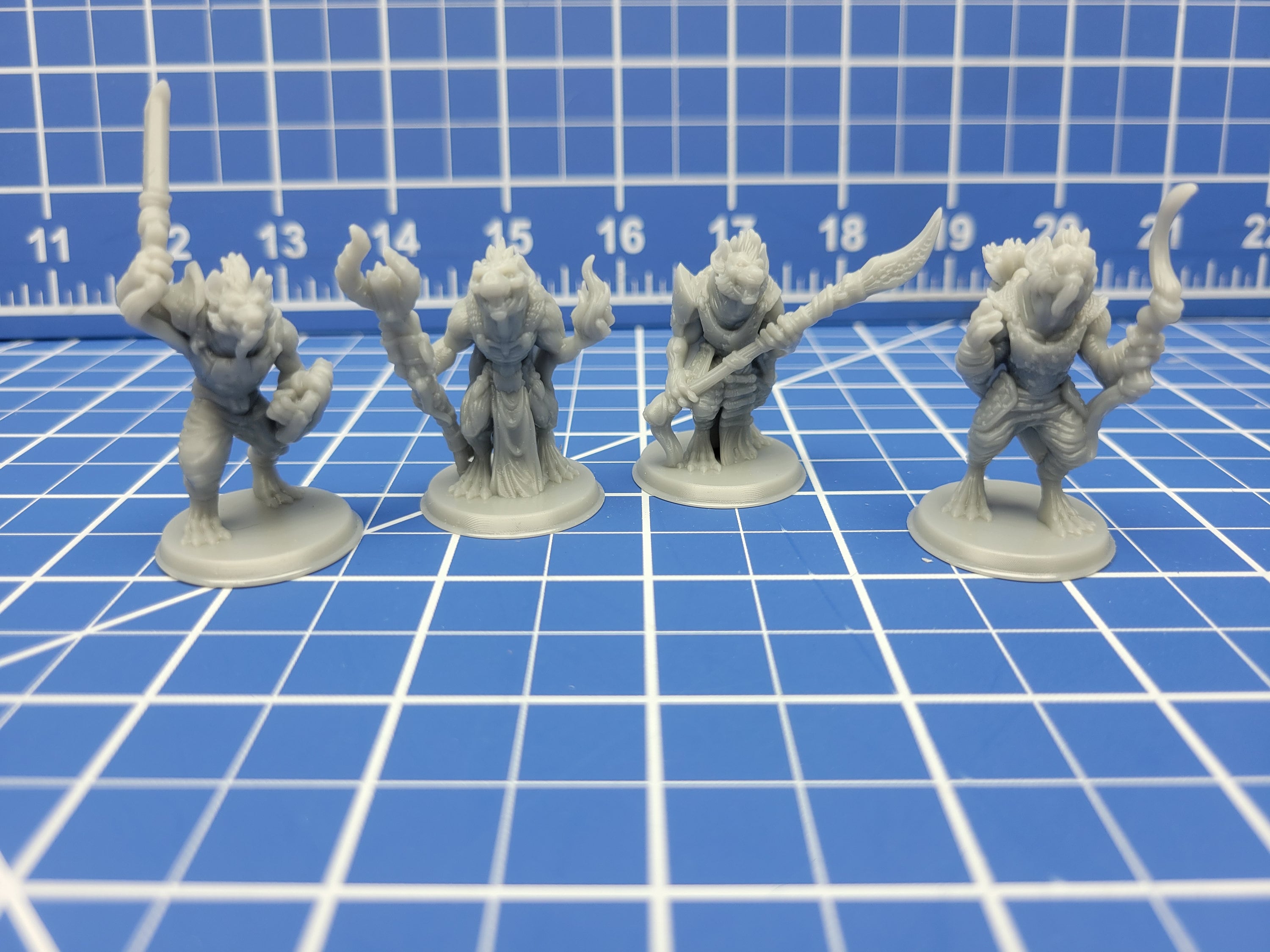 Gnolls and Hyenas - Minis - Beasts and Badies - Hero's Hoard - DND - Pathfinder - Dungeons & Dragons - RPG - Tabletop - EC3D - Miniature