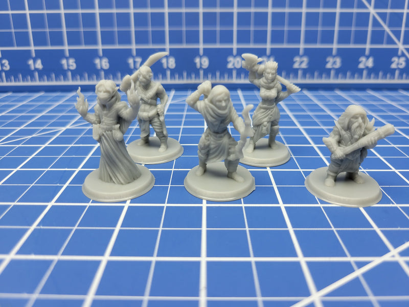 Bandits - Minis - Beasts and Badies - Hero's Hoard - DND - Pathfinder - Dungeons & Dragons - RPG - Tabletop - EC3D - Miniature