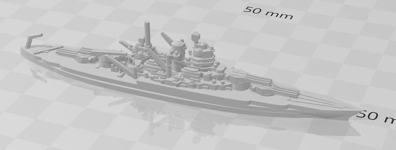 Battleship - New Mexico - 1941 Variant -US Navy - Wargaming - Axis and Allies - Naval Miniature - Victory at Sea - Tabletop Games - Warships