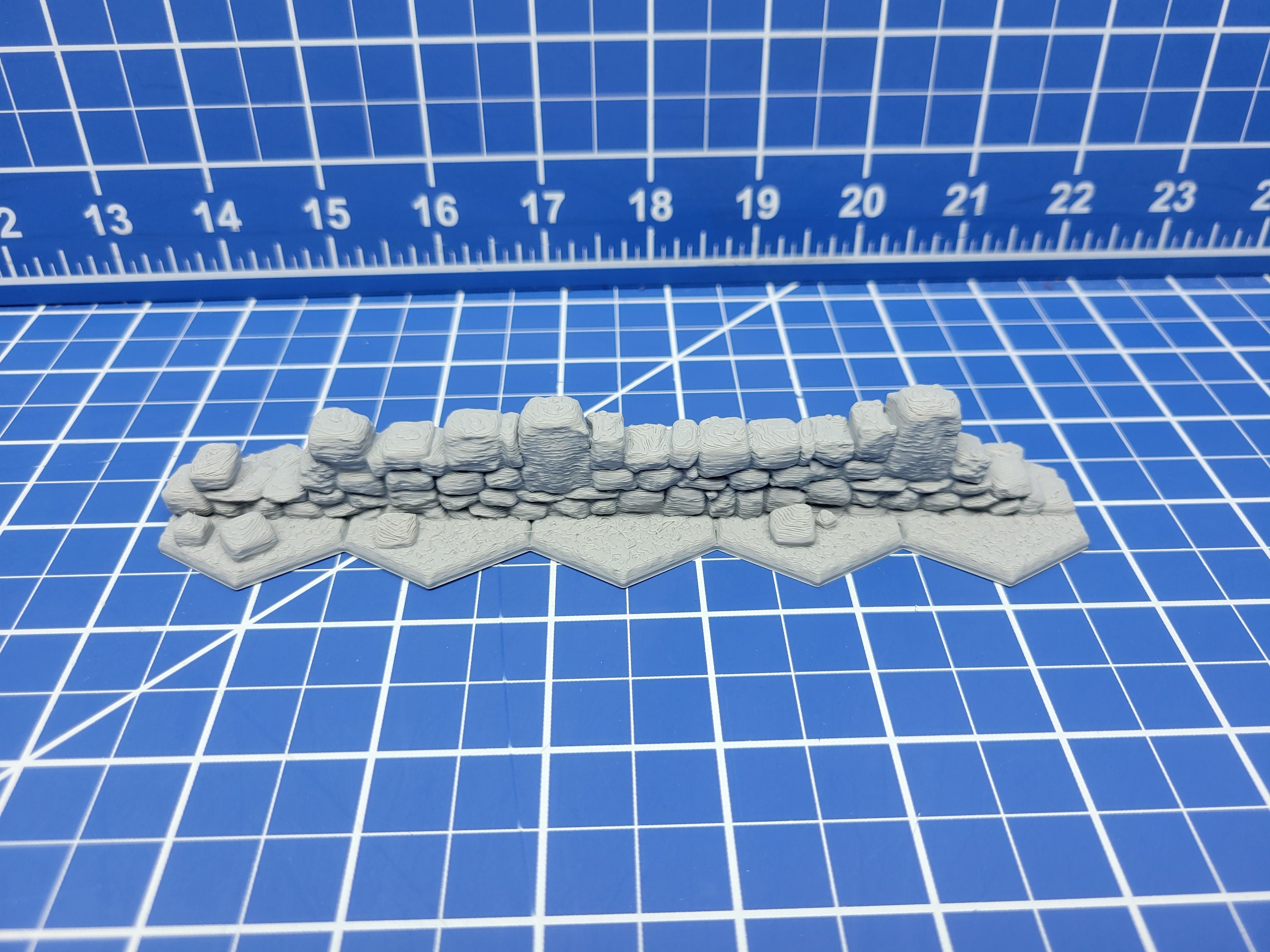 Flat Stone/Ground Hex Set 2 - Gloomhaven Accessories - Hero's Hoard - EC3D - DND - RPG - Pathfinder - 28 mm / 1" scale